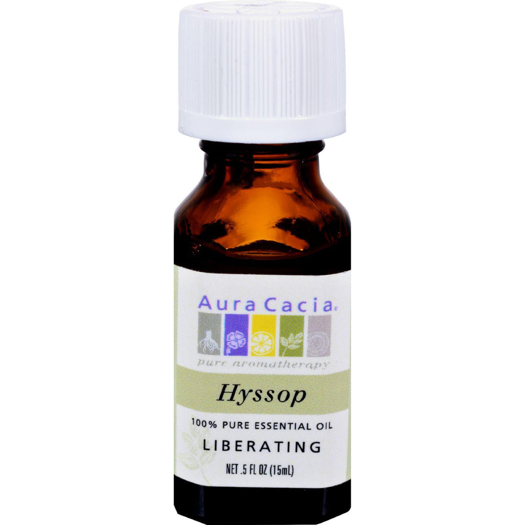 Aura Cacia 100% Pure Essential Oil Hyssop Liberating - .5 Oz