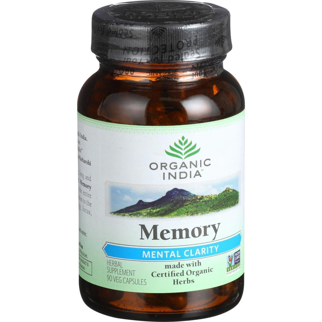 Organic India Organic Memory - Mental Clarity - 90 Vegetarian Capsules