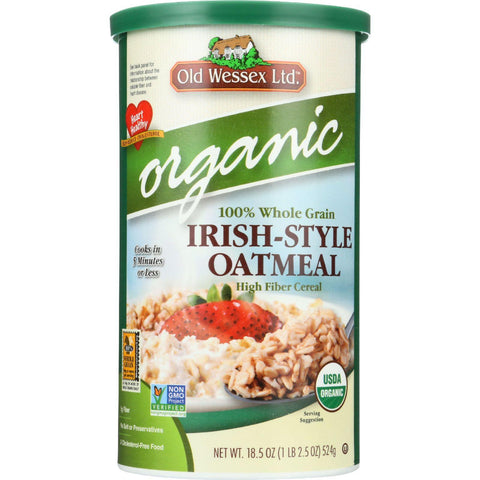 Old Wessex Oat Meal - Organic - Irish-style - 18.5 Oz - Case Of 12