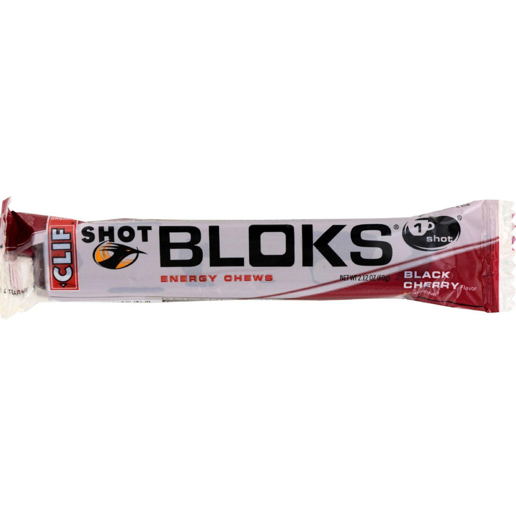 Clif Bar Clif Shot Bloks - Organic Black Cherry - Case Of 18 - 2.1 Oz