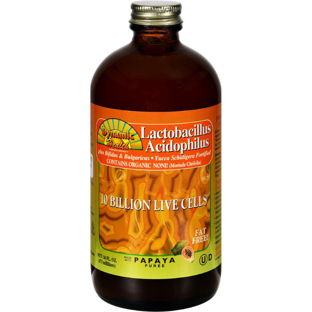 Dynamic Health Lactobacillus Acidophilus Papaya - 16 Fl Oz