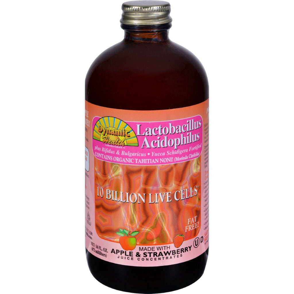 Dynamic Health Lactobacillus Acidophilus Apple And Strawberry - 16 Fl Oz