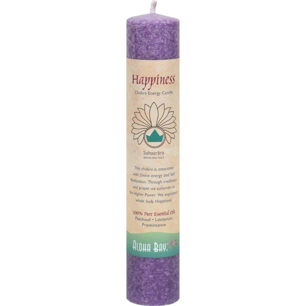 Aloha Bay Chakra Energy Candle -sahasrara - 8"