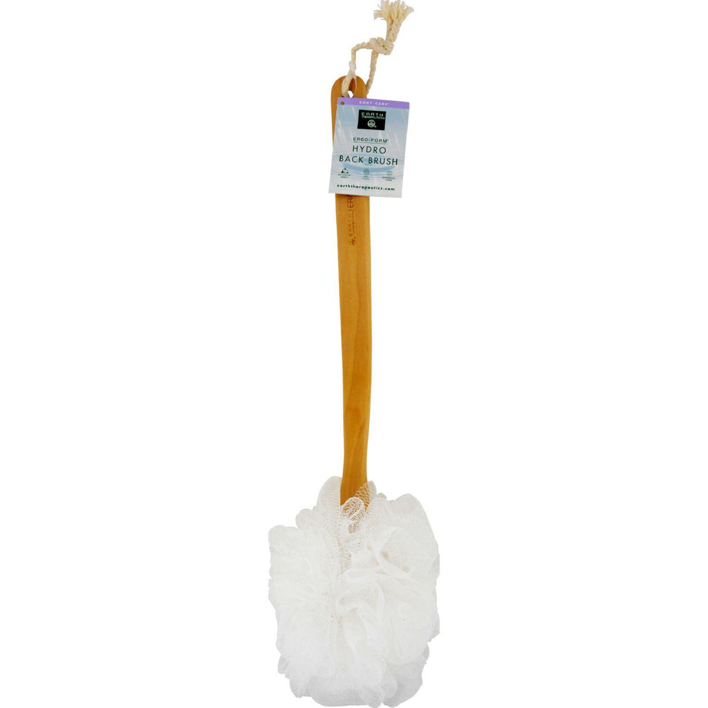 Earth Therapeutics Ergo Form Hydro Back Brush - White - 1 Brush