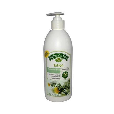 Nature's Gate Moisturizing Lotion For Sensitive Skin Fragrance Free - 18 Fl Oz