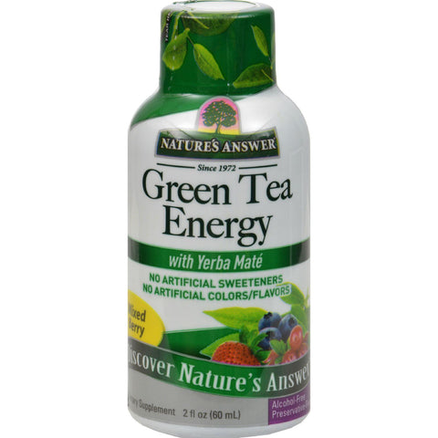 Nature's Answer Green Tea Energy Display Center Case - Case Of 12 - 2 Oz