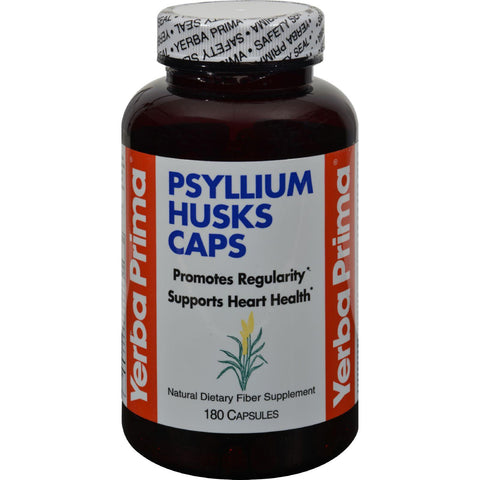 Yerba Prima Psyllium Husks Caps - 180 Capsules