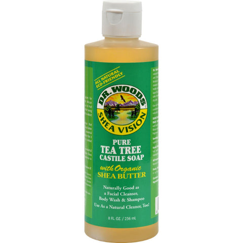 Dr. Woods Shea Vision Pure Castile Soap Tea Tree - 8 Fl Oz