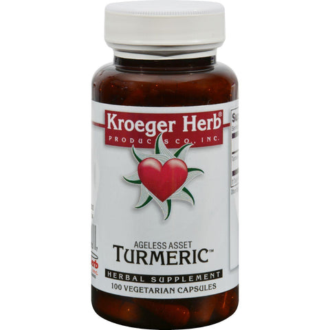 Kroeger Herb Turmeric - 100 Vegetarian Capsules