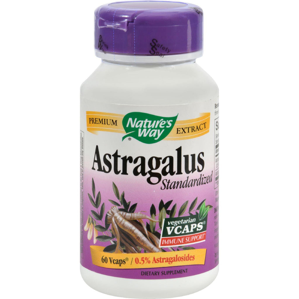 Nature's Way Astragalus Standardized - 60 Vegetarian Capsules