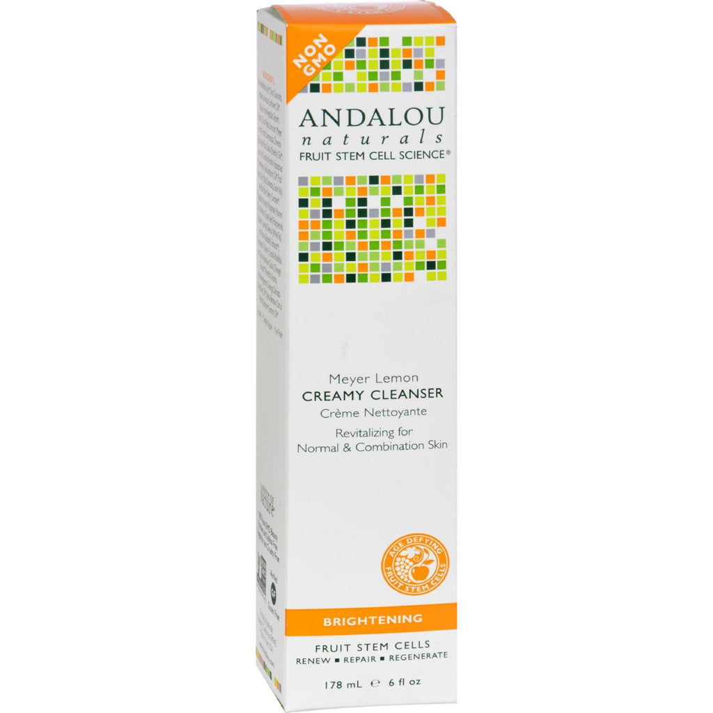 Andalou Naturals Creamy Cleanser For Combination Skin Meyer Lemon - 6 Fl Oz