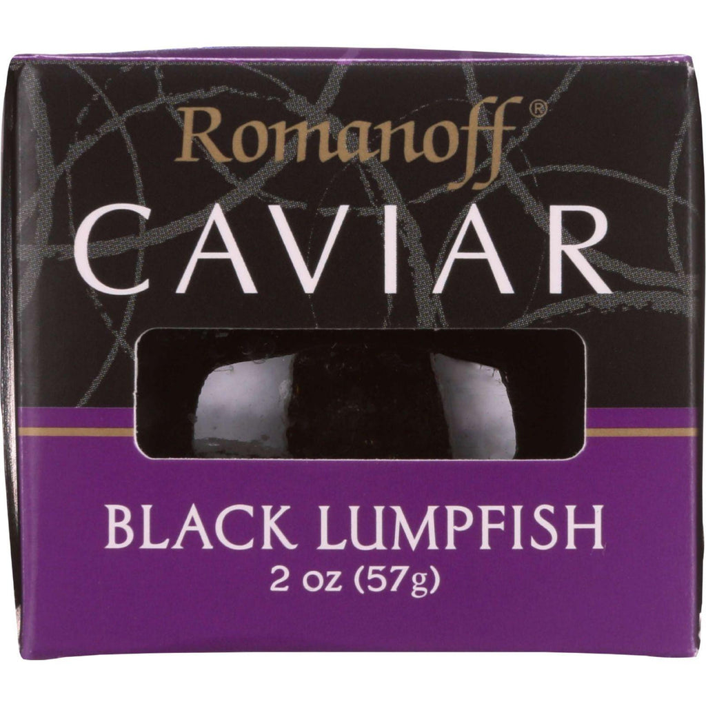 Romanoff Caviar - Black Lumpfish - Imported - 2 Oz - Case Of 12