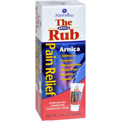 Natrabio The Arnica Rub Pain Relief Cream - 2 Oz