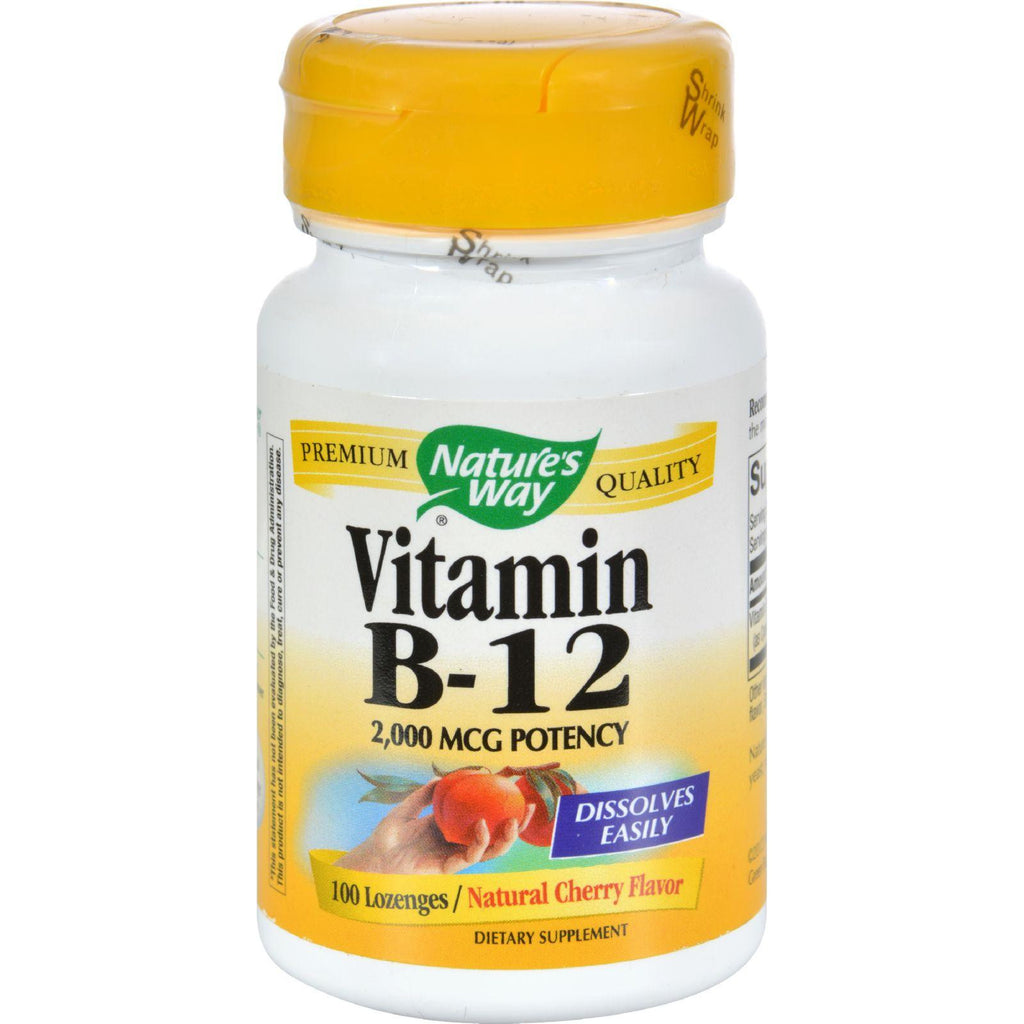 Nature's Way Vitamin B-12 - 2000 Mcg - 100 Lozenges