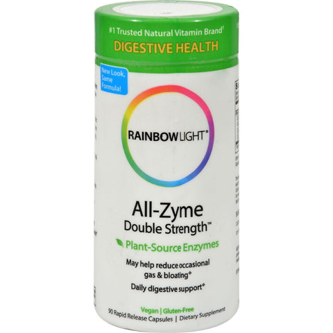 Rainbow Light All-zyme Double Strength - 60 + 30 Free Vegetarian Capsules