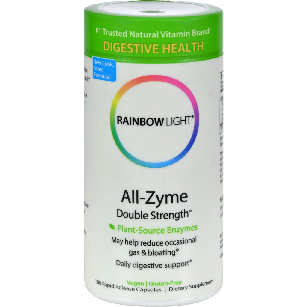 Rainbow Light All-zyme Double Strength - 120 + 60 Free Vegetarian Capsules