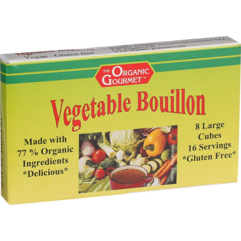 Organic Gourmet Vegetable Bouillon Cubes - 3.1 Oz - Case Of 12