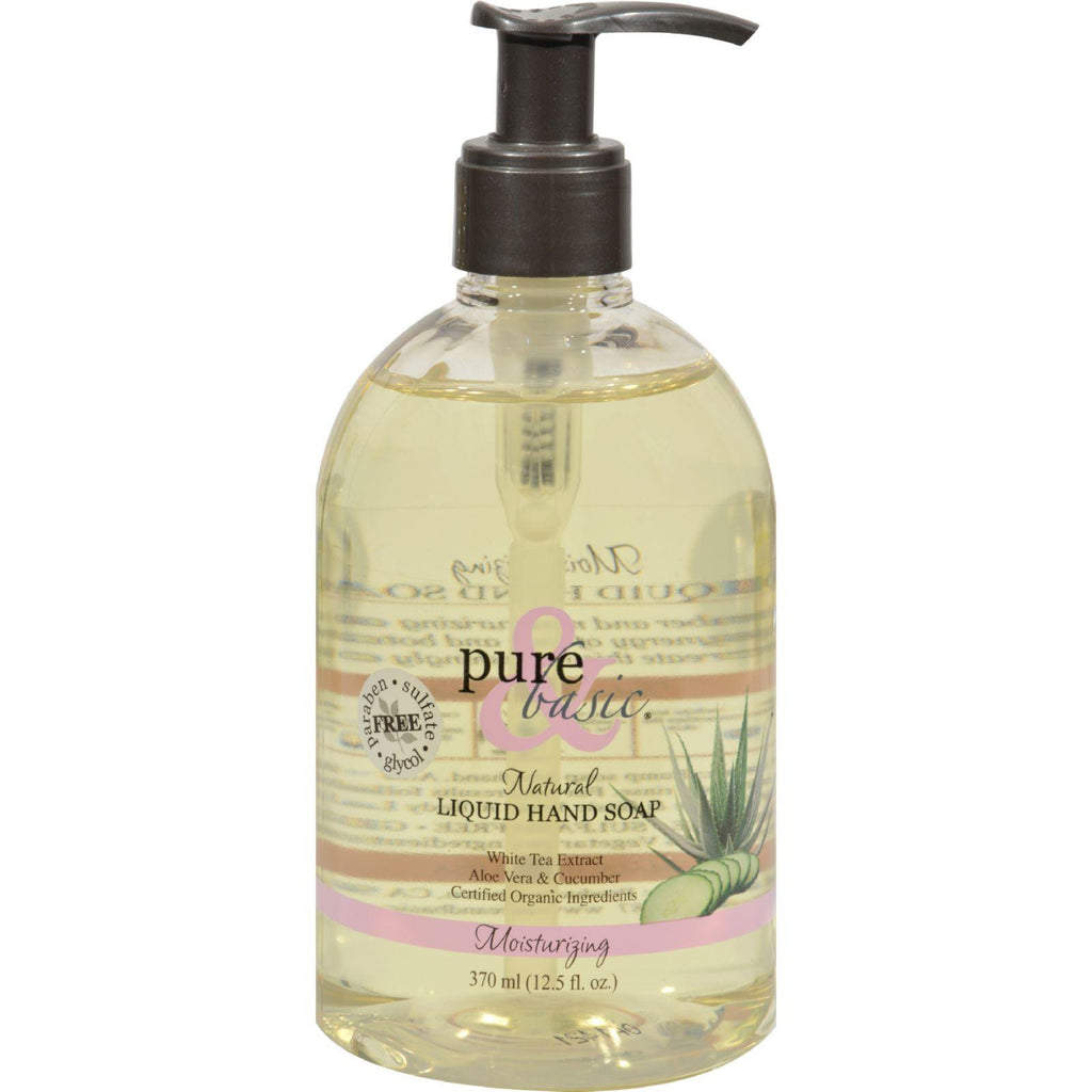 Pure And Basic Moisturizing Green Tea Naturals Liquid Hand Soap - 12.5 Fl Oz