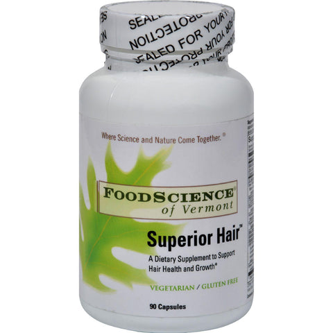 Foodscience Of Vermont Superior Hair - 90 Vegetarian Capsules