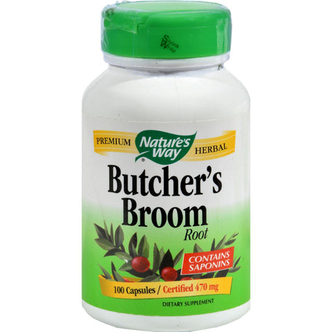 Nature's Way Butchers Broom Root - 100 Capsules