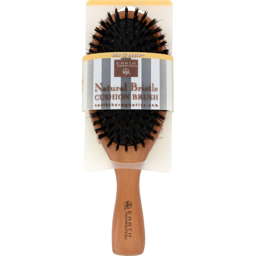 Earth Therapeutics Natural Bristle Cushion Brush - 1 Brush