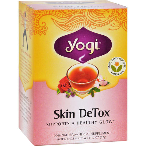 Yogi Skin Detox Herbal Tea - 16 Tea Bags - Case Of 6