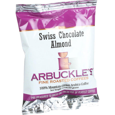 Arbuckles' Coffee - Swiss Chocolate Almond - 1.3 Oz - Case Of 10
