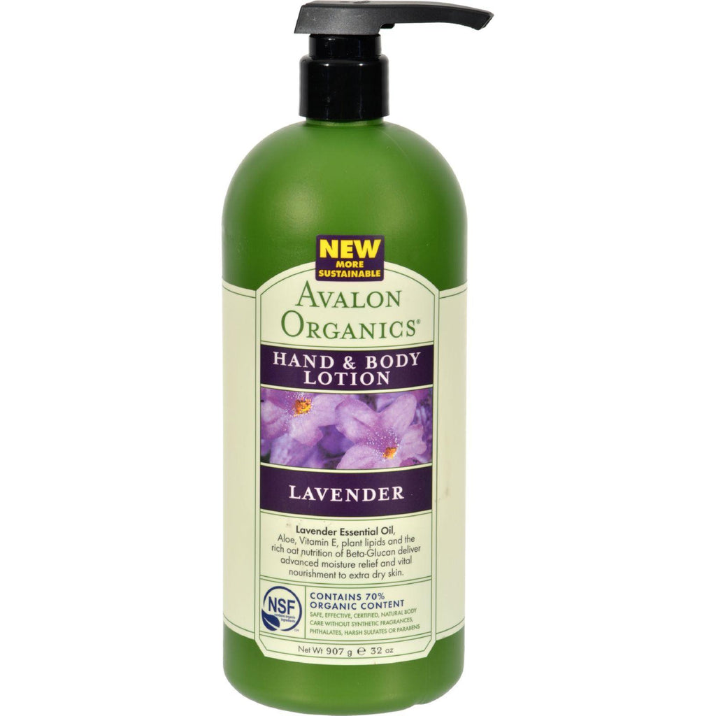 Avalon Organics Hand And Body Lotion Lavender - 32 Fl Oz