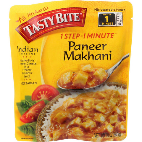 Tasty Bite Entree - Indian Cuisine - Ready To Eat - Paneer Makhani - 10 Oz - Case Of 6