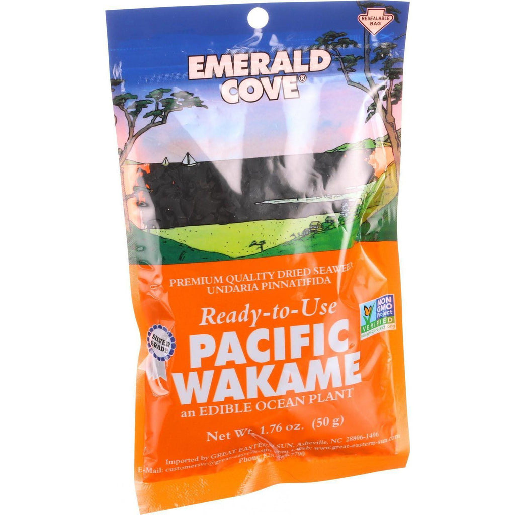 Emerald Cove Sea Vegetables - Pacific Wakame - Silver Grade - Ready To Use - 1.76 Oz - Case Of 6