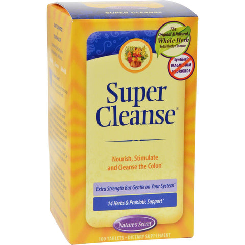 Nature's Secret Super Cleanse - 100 Tablets