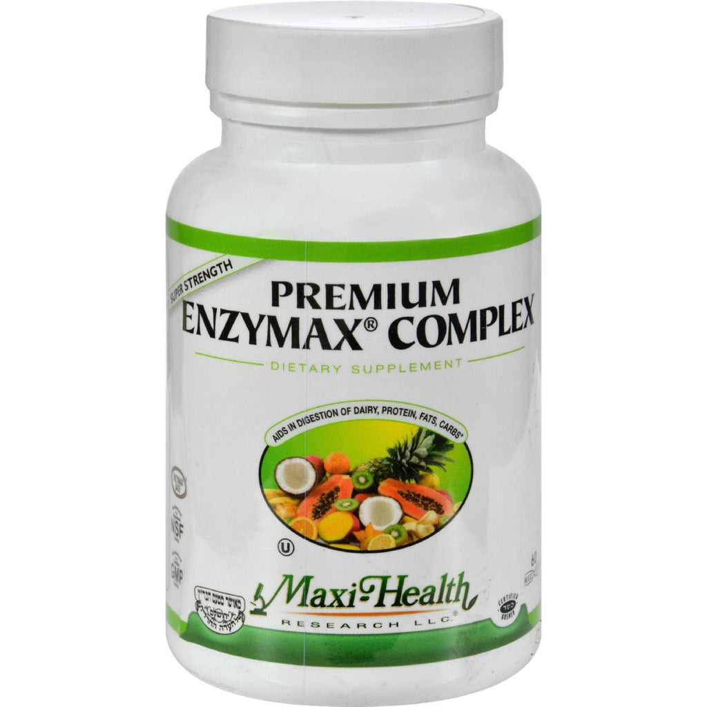 Maxi Health Kosher Vitamins Premium Enzymax Complex - 60 Capsules