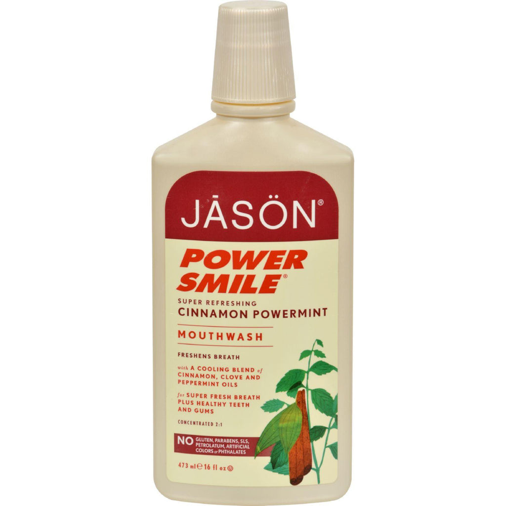 Jason Powersmile Mouthwash Cinnamon Mint - 16 Fl Oz