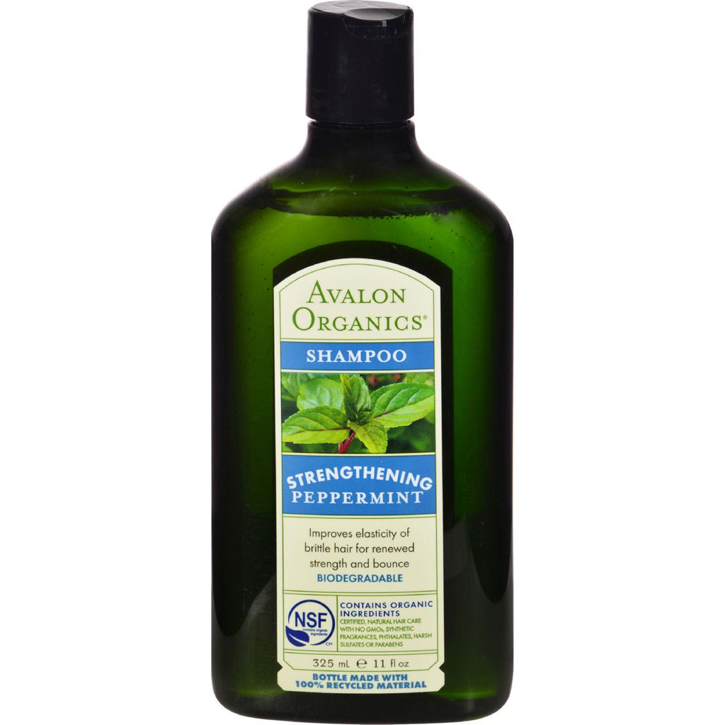 Avalon Organics Revitalizing Shampoo Peppermint Botanicals - 11 Fl Oz