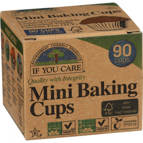 If You Care Baking Cups - Mini - Unbleached Totally Chlorine Free - 90 Count