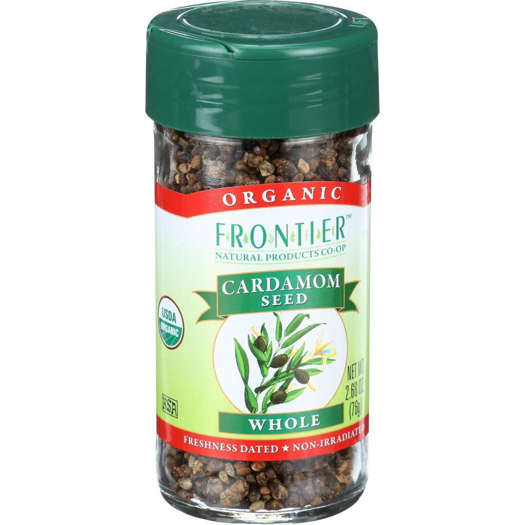 Frontier Herb Cardamom Seed - Organic - Whole - Decorticated - 2.68 Oz