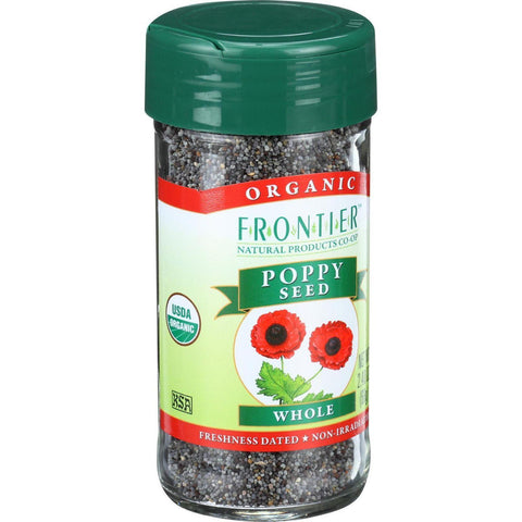 Frontier Herb Poppy Seed - Organic - Whole - 2.4 Oz