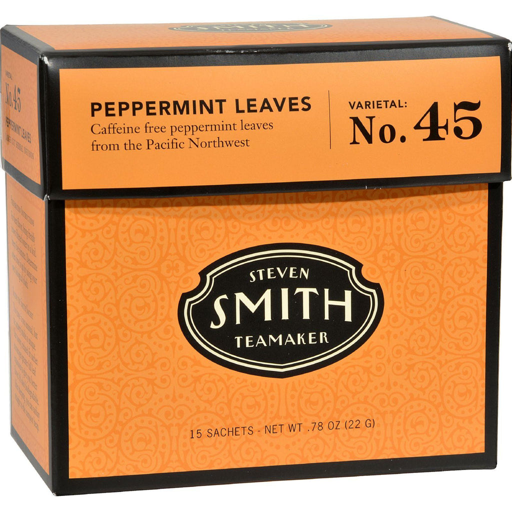 Smith Teamaker Herbal Tea - Peppermint - Case Of 6 - 15 Bags