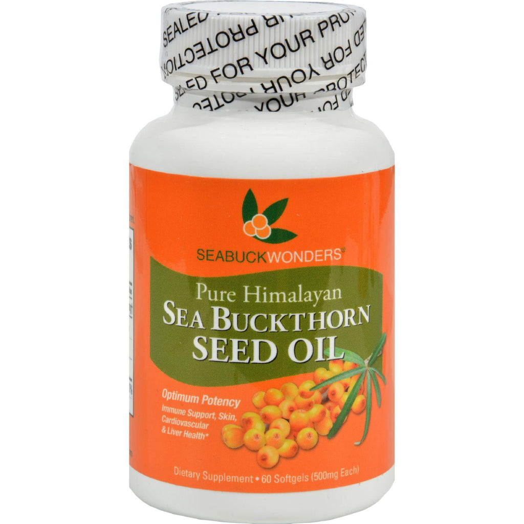 Seabuck Wonders Sea Buckthorn Seed Oil - 500 Mg - 60 Softgels