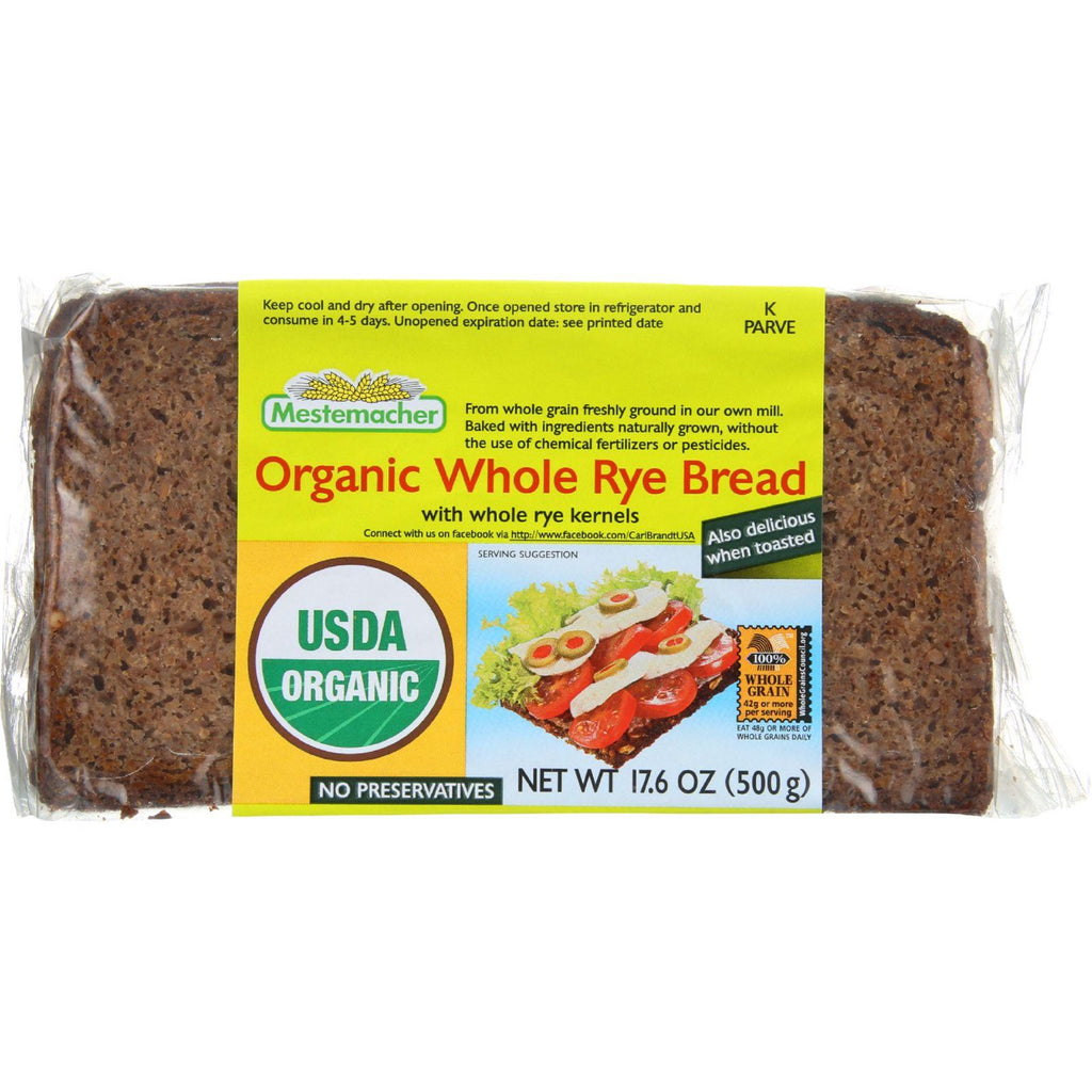 Mestemacher Bread Bread - Westphalian Classic - Rye - Wholemeal - 17.6 Oz - Case Of 12