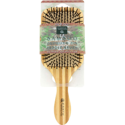 Earth Therapeutics Large Bamboo Lacquer Pin Paddle Brush - 1 Brush