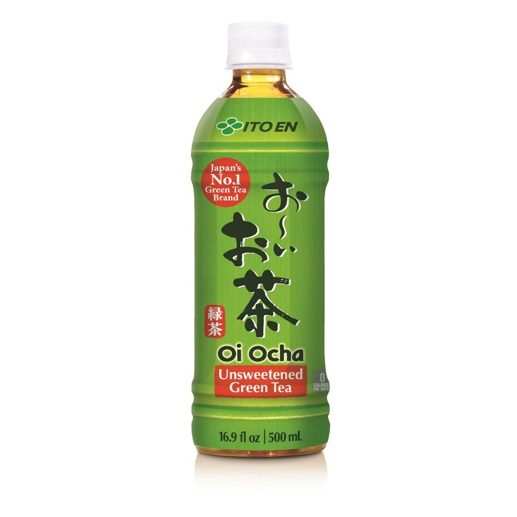 Ito En Oi Ocha Unsweetened Japanese Green Tea - Case Of 12 - 16.9 Oz