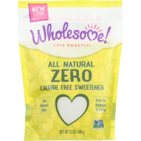 Wholesome Sweeteners Sweetener - All Natural - Calorie Free - Zero - Pouch - 12 Oz - Case Of 8