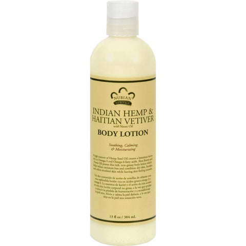 Nubian Heritage Lotion,indian Hempandhatian - 13 Oz