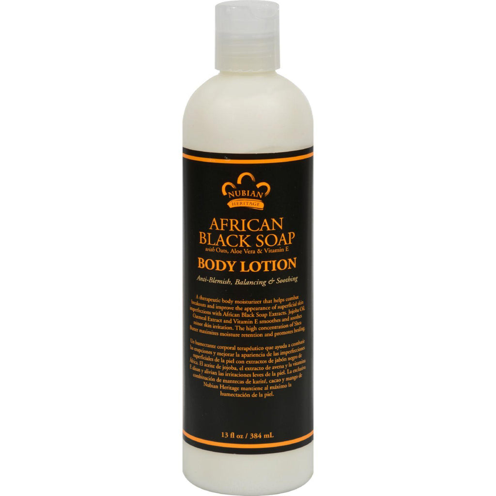 Nubian Heritage Lotion - African Black Soap - 13 Oz