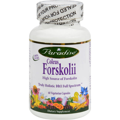 Paradise Herbs Coleus Forskolii - 60 Vegetarian Capsules