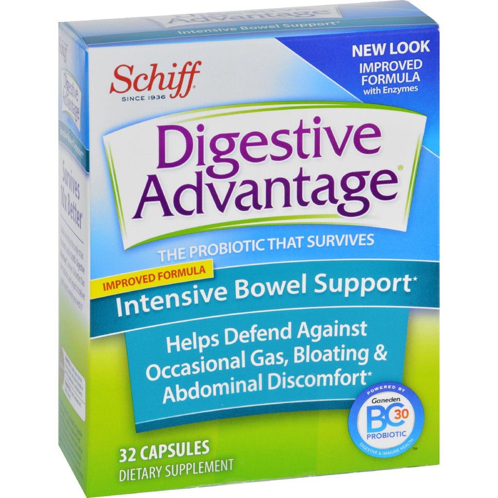 Schiff Intensive Bowel Support - 32 Capsules