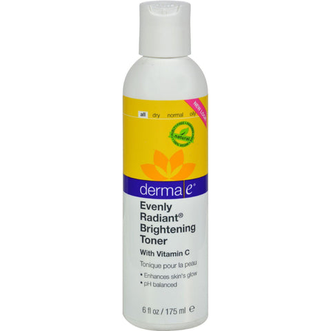 Derma E Evenly Radiant Toner - 6 Fl Oz