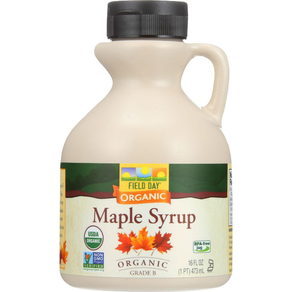 Field Day Maple Syrup - Organic - Grade B - 16 Oz - Case Of 12