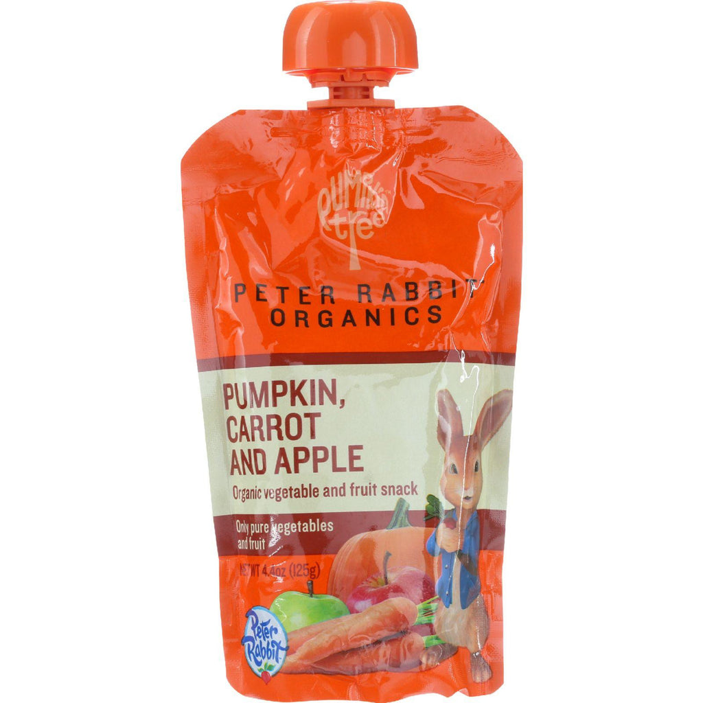 Peter Rabbit Organics Baby Food - Organic - Vegetable And Fruit Puree - Pumpkin Carrot And Apple - 4.4 Oz - Case Of 10